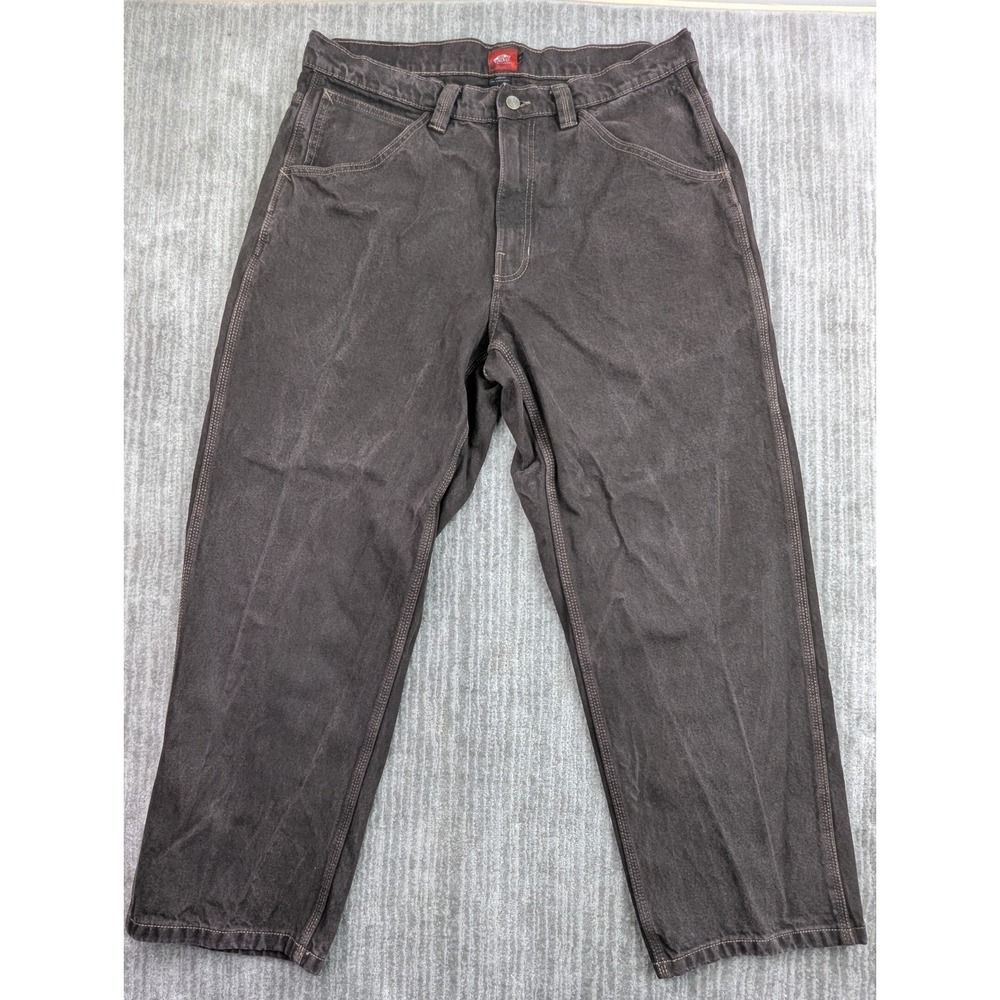 Vintage Vans Men's Jeans Men 36x29 Loose Fit Skate Wide Leg Y2K Streetwear Brown
